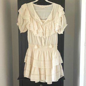 LoveShackFancy Liv Dress Antique White